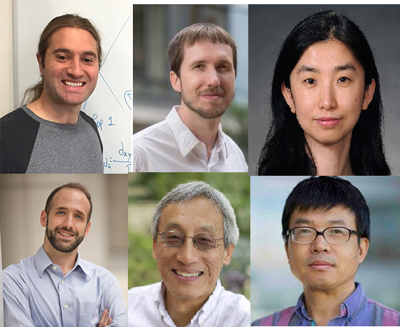 2020 CMP Pilot Award Winners, clockwise from top left: Daniel Schrider, Jeremy Purvis, Di Wu, Lishan Su, Channing Der, and Mauro Calabrese