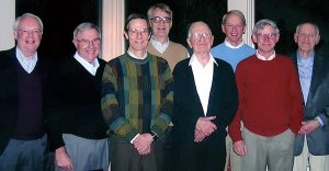 Meet the GRUMPPs: Dr. Jake Lohr, Dr. Wallace Brown, Dr. Harvey Hamrick (current faculty) meet GRUMPPS Dr. Jack Benjamin, Dr. Campbell McMillan (an original GRUMPP - now deceased), Dr. Bill Hubbard, Dr. Henry Smith, and Dr. Robert Meade Christian.
