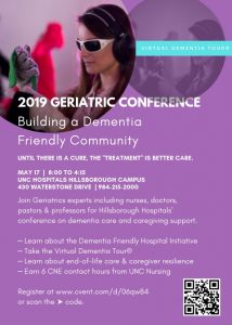 A May 17 Hillsborough Campus conference, “Building a Dementia Friendly Community,” will educate providers, caregivers, and the community on dementia-friendly training at the hospital and beyond.
