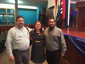 Sylvia Becker-Dreps, MD, MPH, with Nicaraguan collaborators