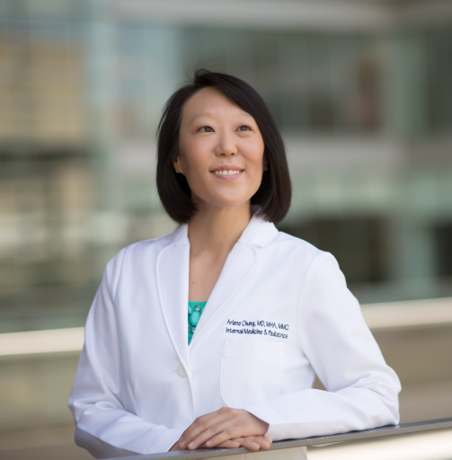 UNC Lineberger’s Arlene Chung, MD, MHA, MMCi, assistant professor of medicine and pediatrics, and associate director of health and clinical informatics in the UNC School of Medicine.
