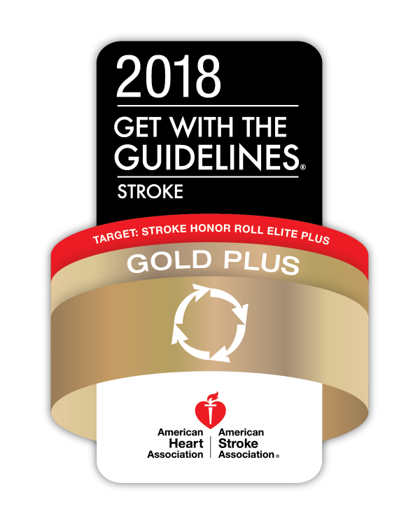 Five UNC Health Care hospitals received the American Heart Association/American Stroke Association’s 2018 Get With The Guidelines®-Stroke Gold Plus Quality Achievement Award.