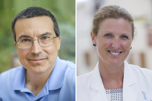 UNC Lineberger's Charles M. Perou, PhD, and Lisa A. Carey, MD.
