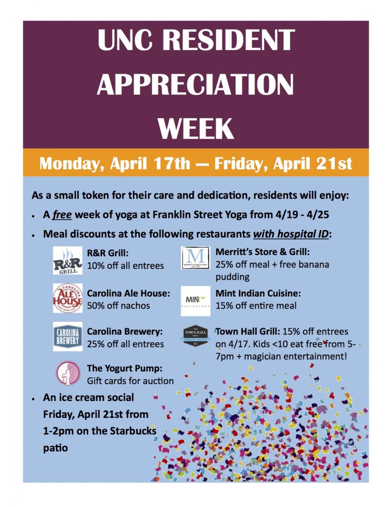 UNC Resident Appreciation Week Newsroom
