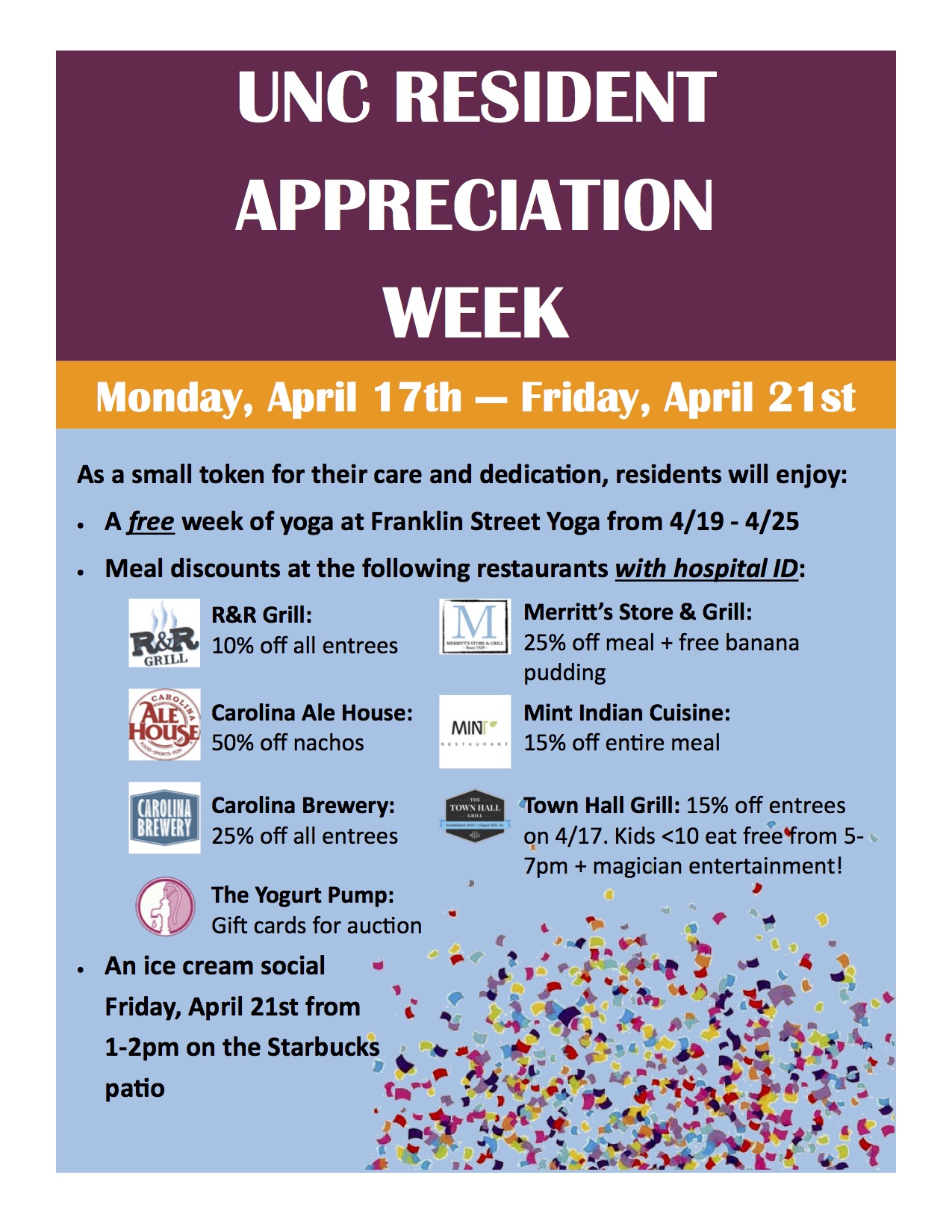 UNC Resident Appreciation Week Newsroom