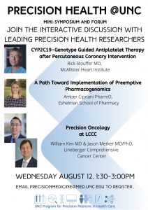 Flyer for Precision Health at UNC Mini-Symposium
