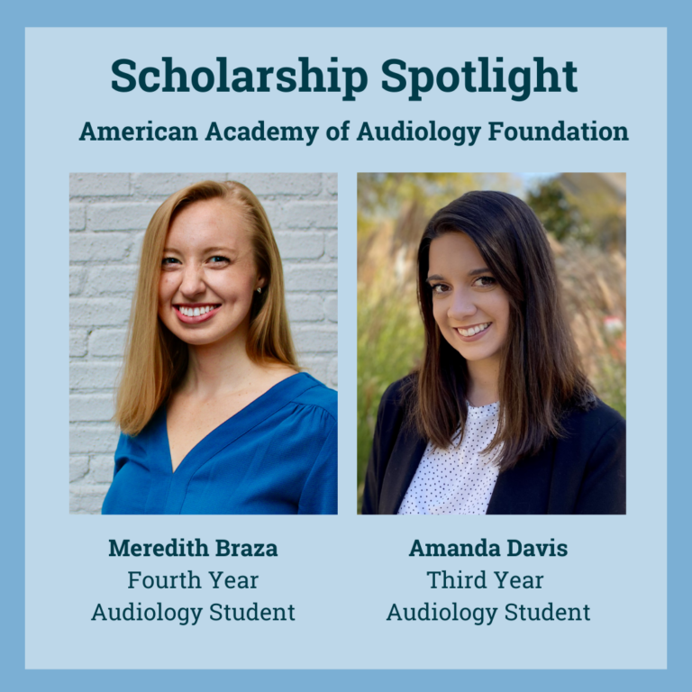 Audiology Students Receive American Academy of Audiology Foundation